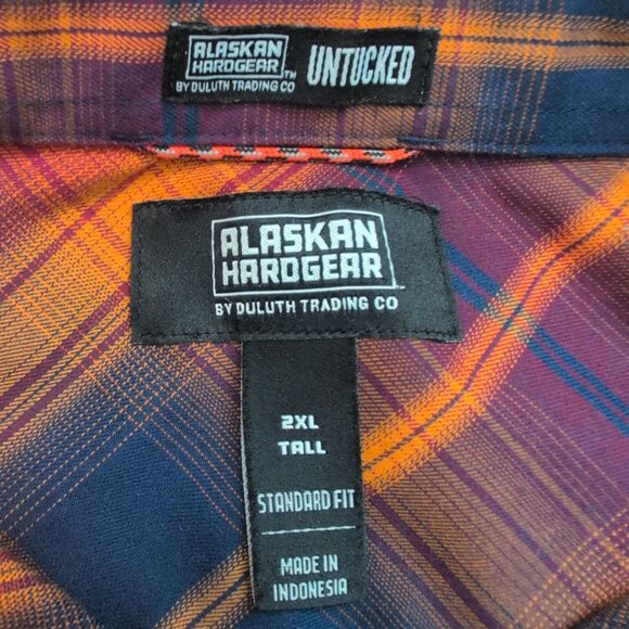 Alaskan Hardgear Duluth Synthetic/Wool Blend Button down plaid shirt - Size 2XLT - Picture 2 of 6